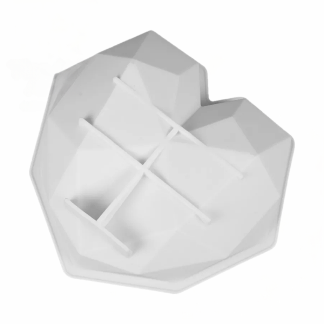 Molde de Silicona Corazón Geométrico