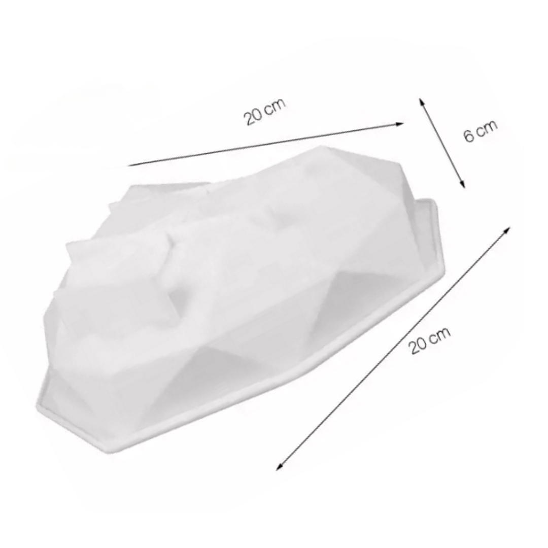 Molde de Silicona Corazón Geométrico