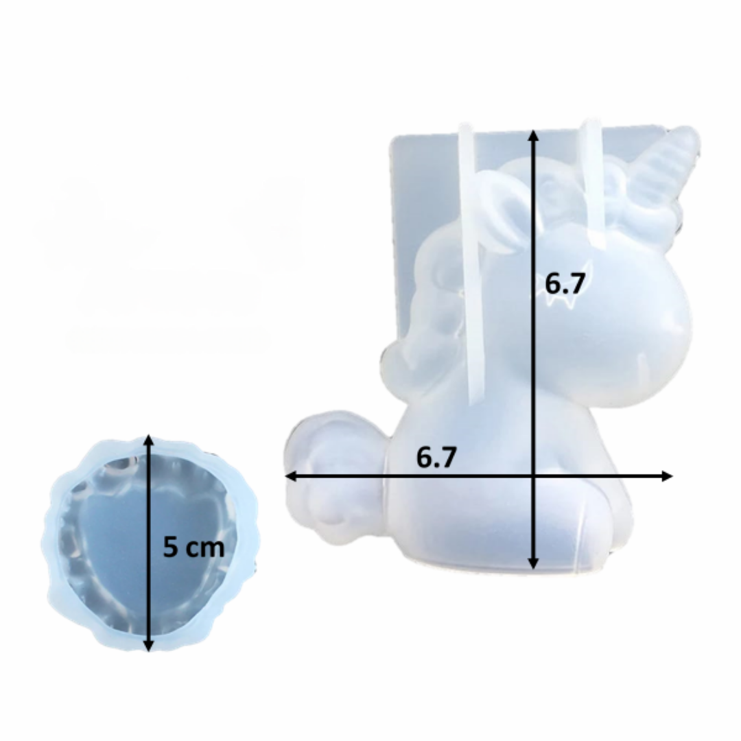 Molde de Silicona 3D Unicornio
