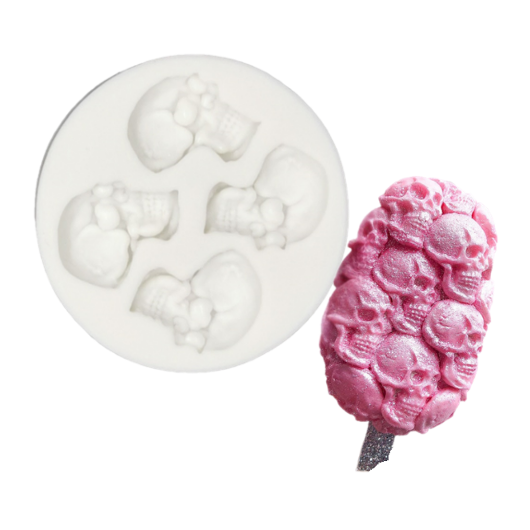 Molde de Silicona Cráneos 3D