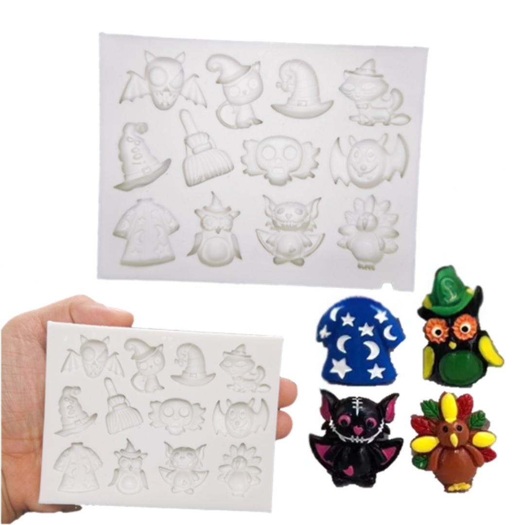 Molde de Silicona Figuras Halloween
