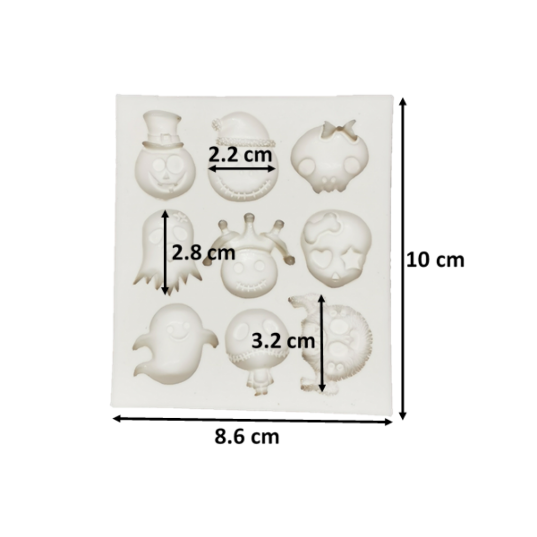 Molde de Silicona Figuras Halloween