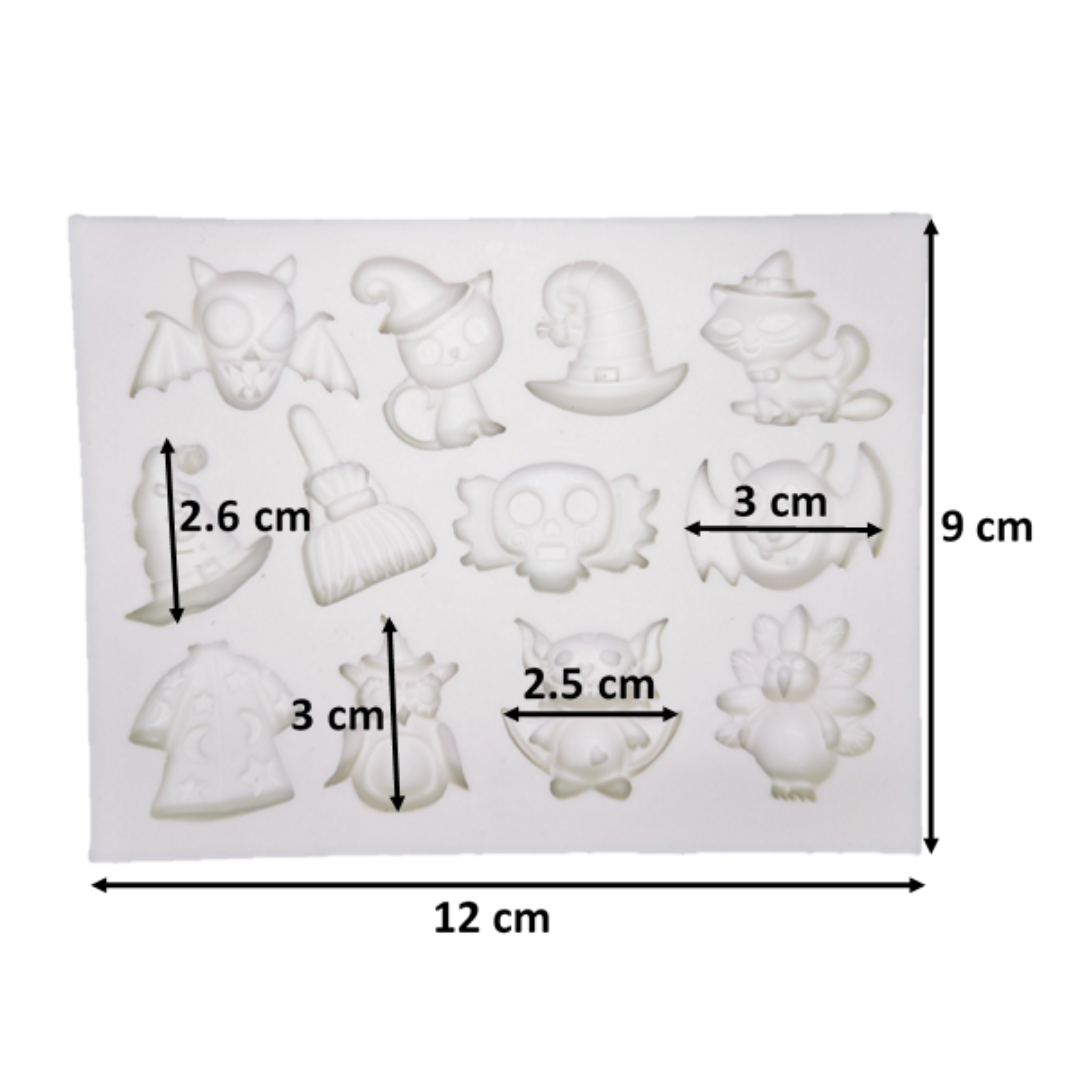 Molde de Silicona Figuras Halloween