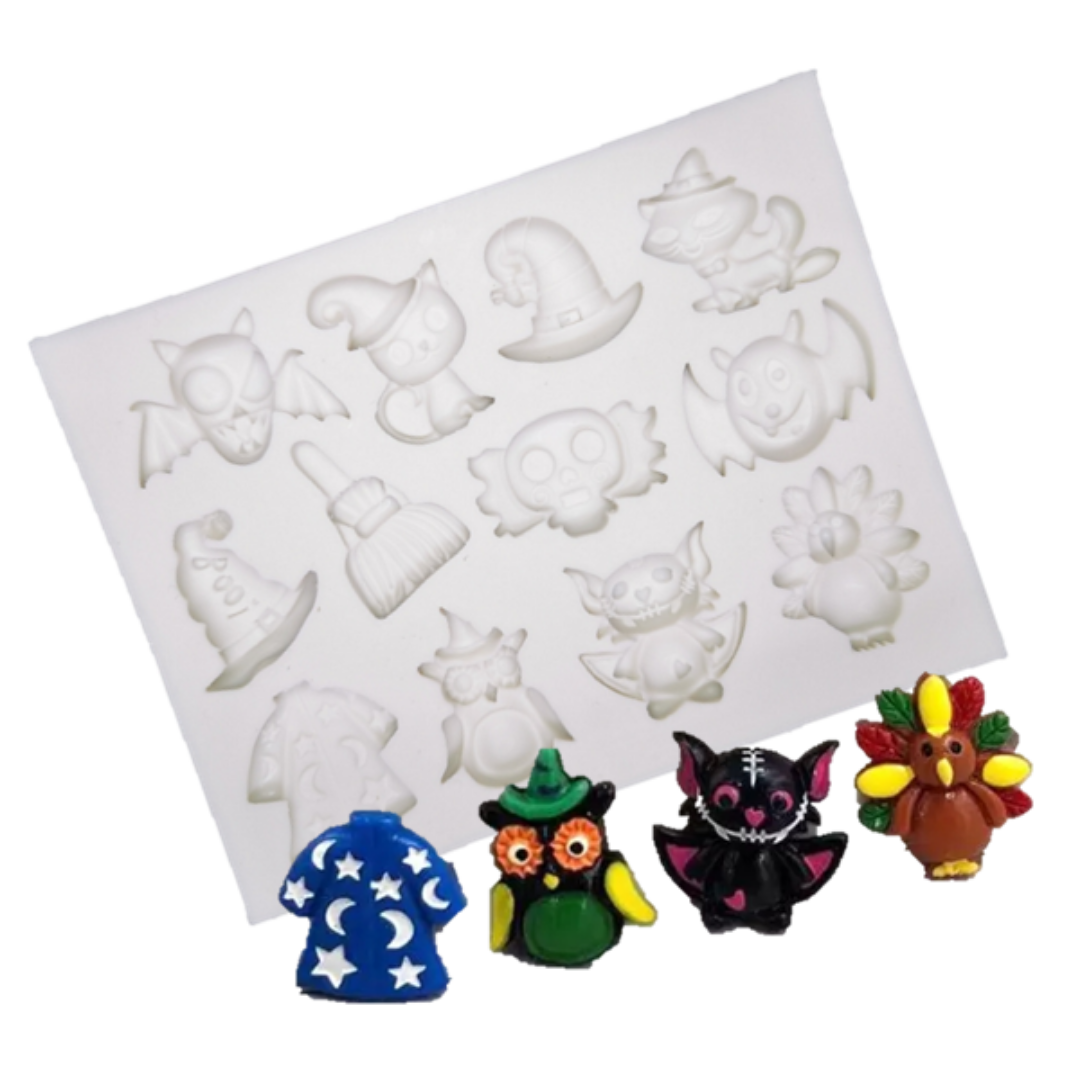 Molde de Silicona Figuras Halloween