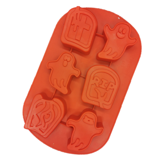 Molde de Silicona Halloween Fantasmas y Lápidas