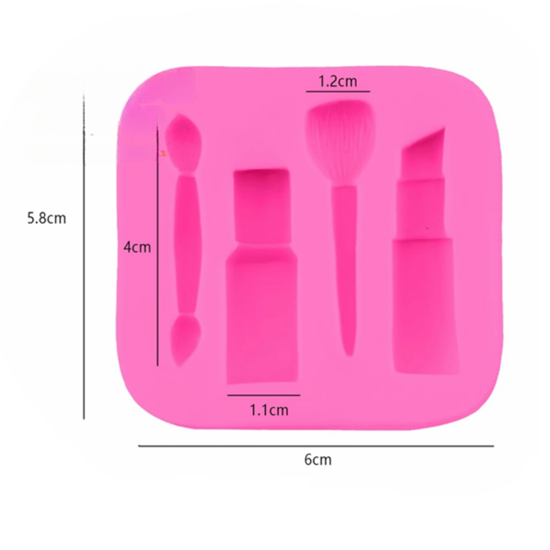 Molde de Silicona Kit de Maquillaje