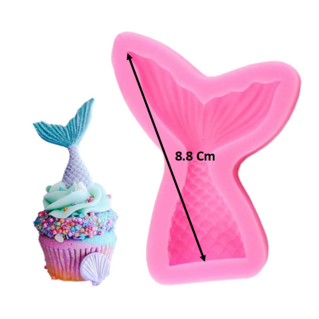 Molde de Silicona Cola de Sirena