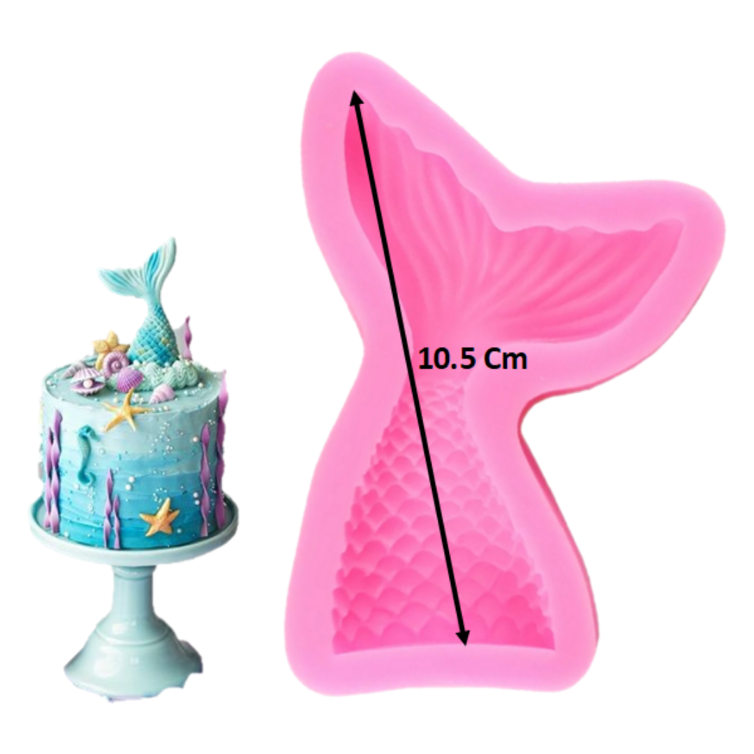 Molde de Silicona Cola de Sirena