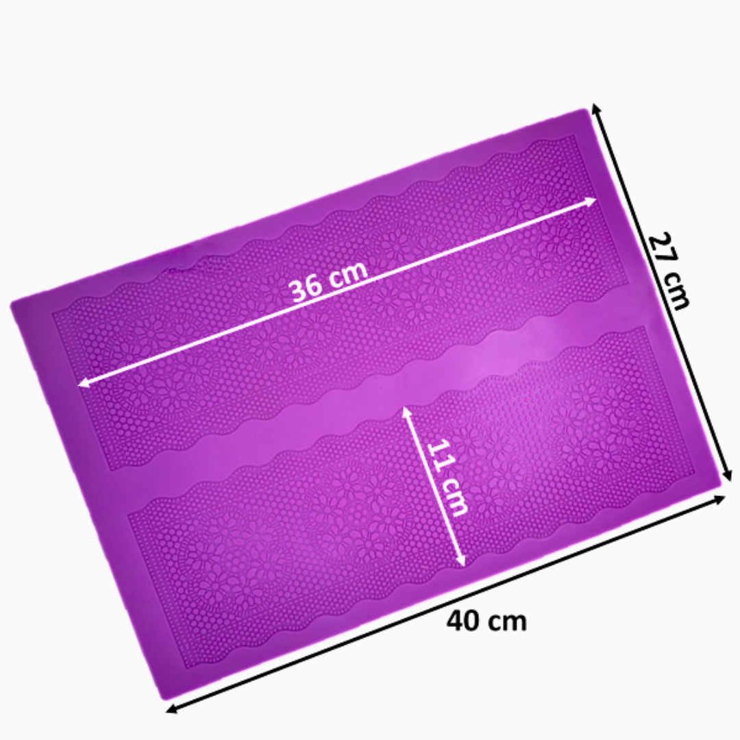 Molde de Silicona para Encaje Comestible