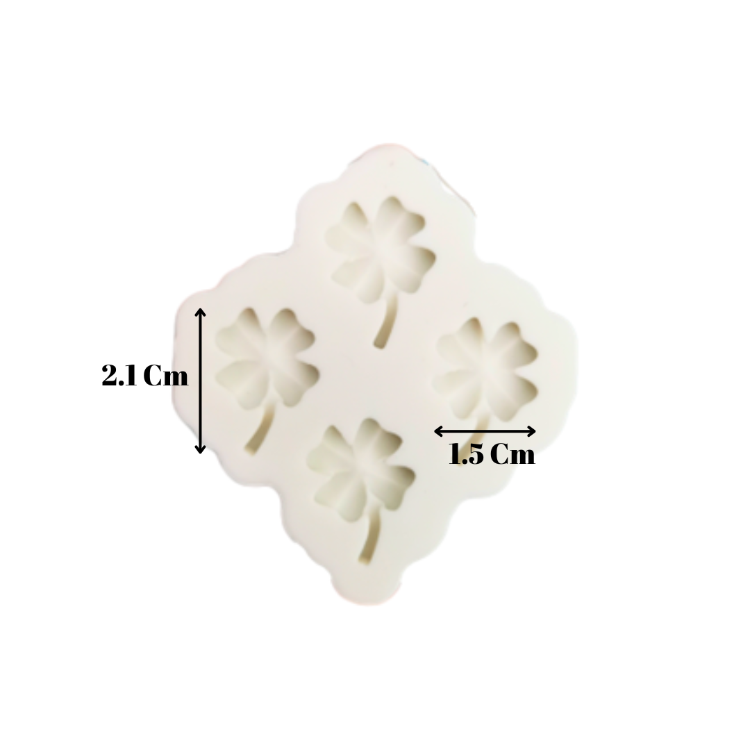 Molde de Silicona Trébol de Cuatro Hojas Mini