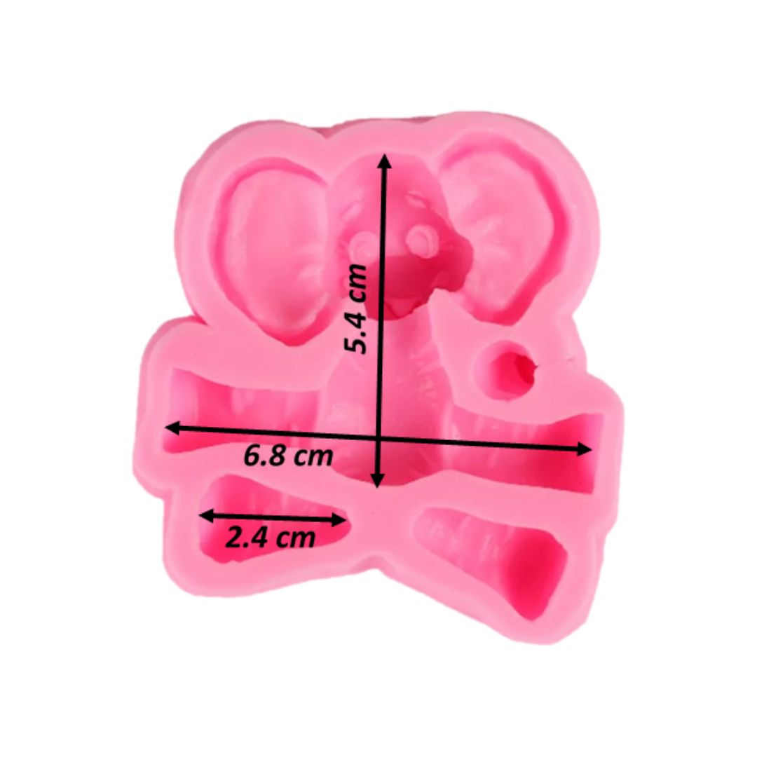 Molde de Silicona Elefante Bebé