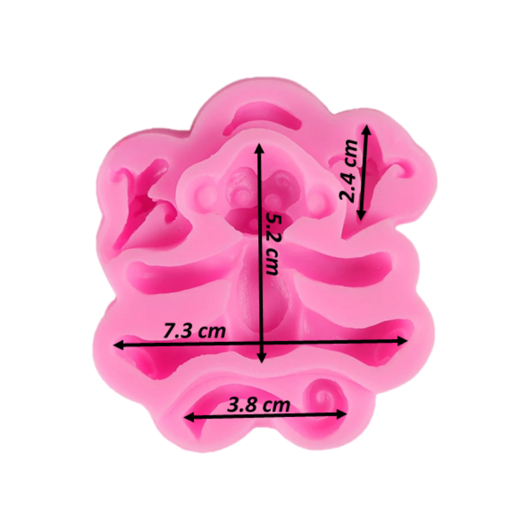 Molde de Silicona Mono Bebé