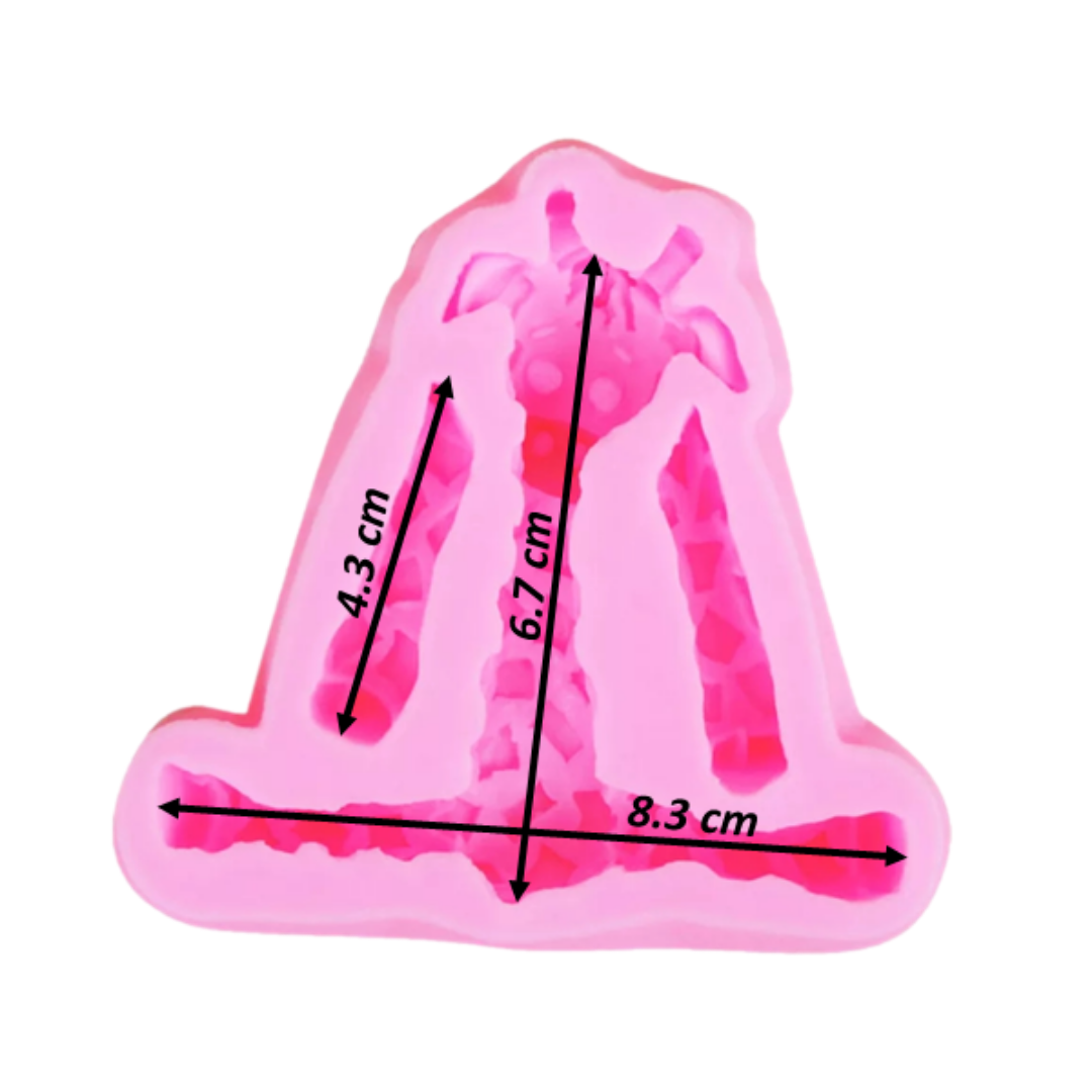 Molde de Silicona Jirafa Bebé