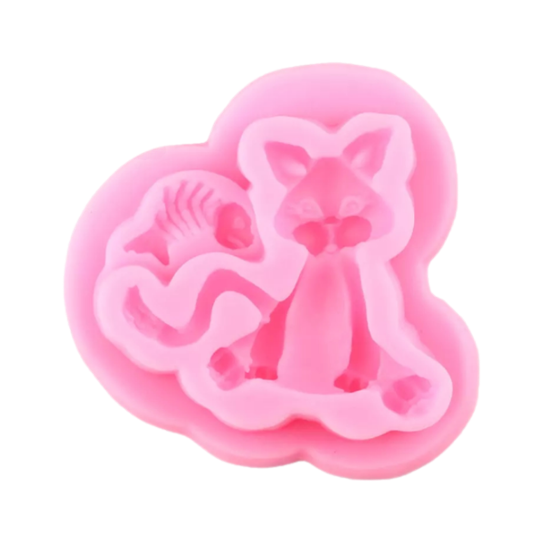 Molde de Silicona Gato Bebé