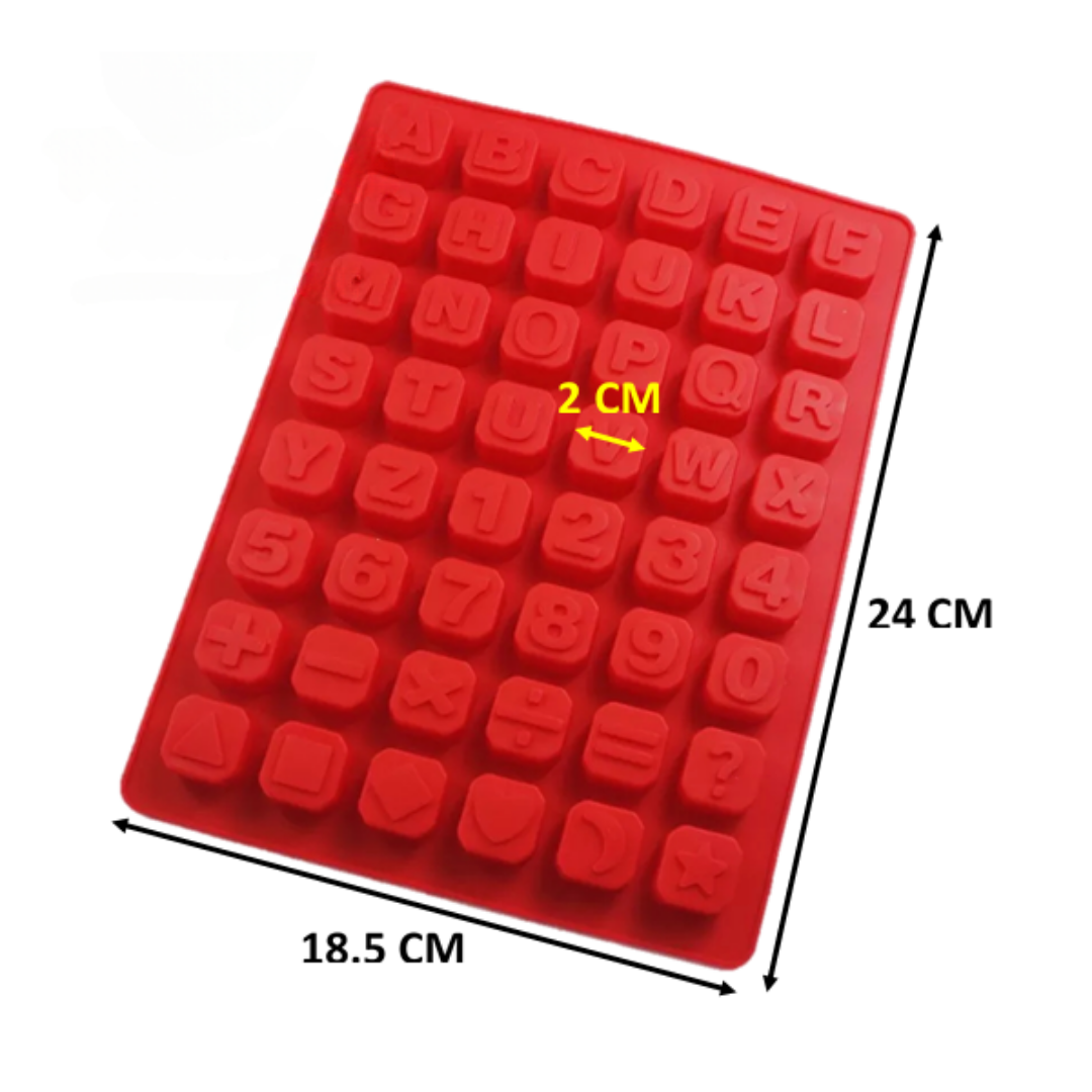 Molde de Silicona Abecedario en Cubos