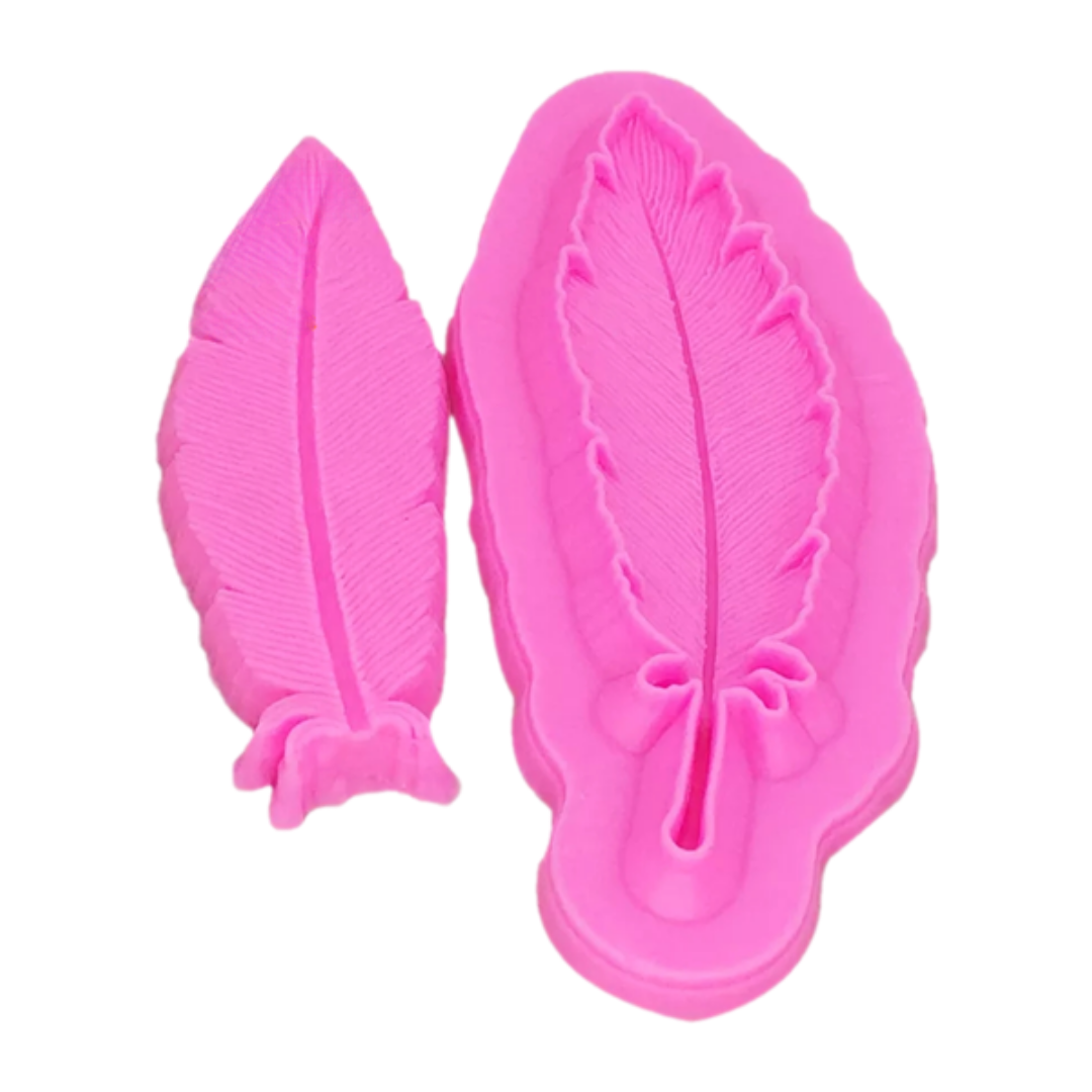 Molde de Silicona Pluma Elegante