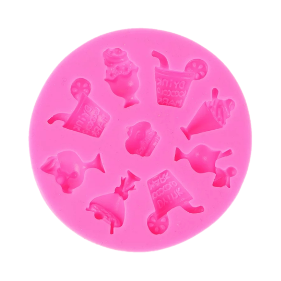 Molde de Silicona Bebidas Divertidas