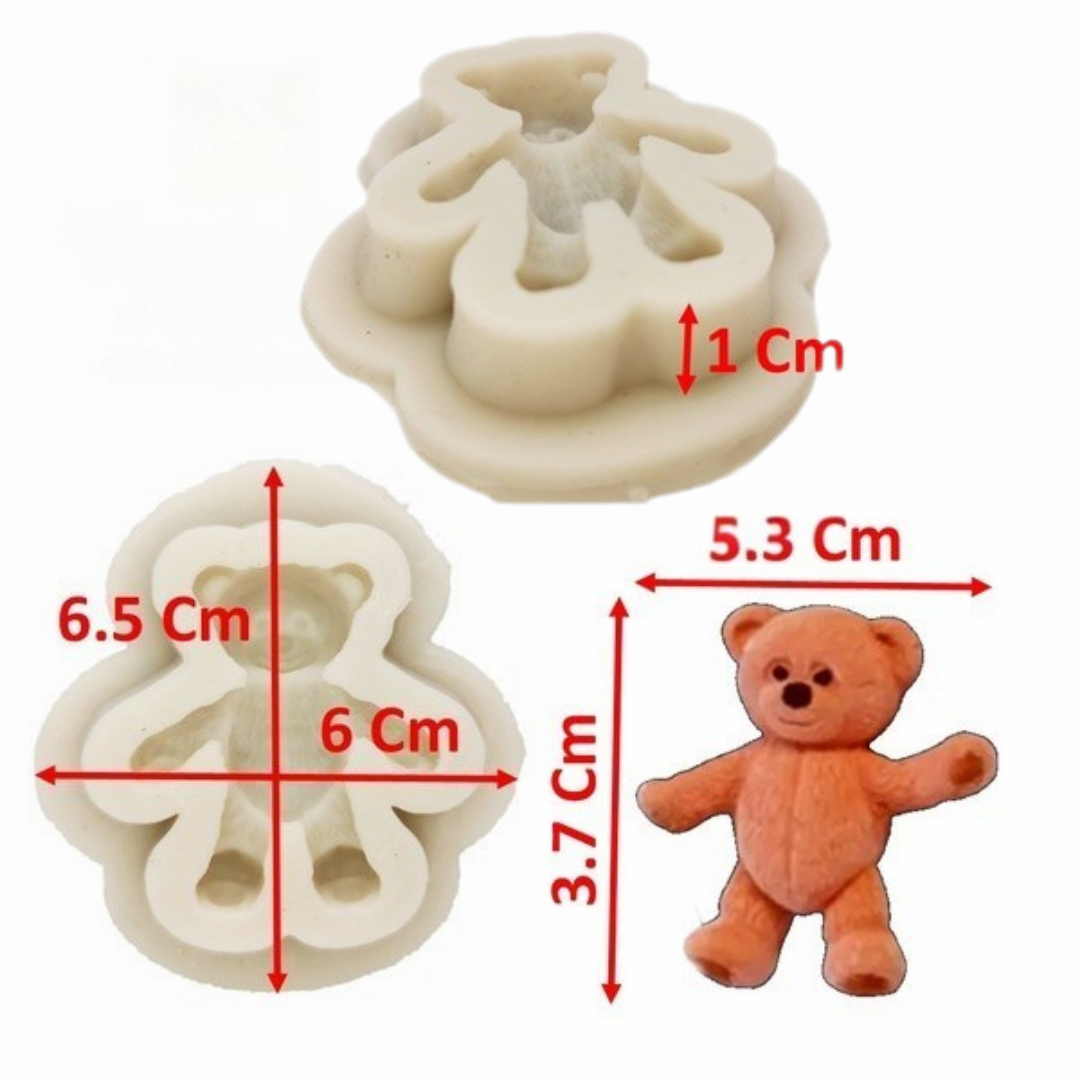 Molde de Silicona Osito Teddy