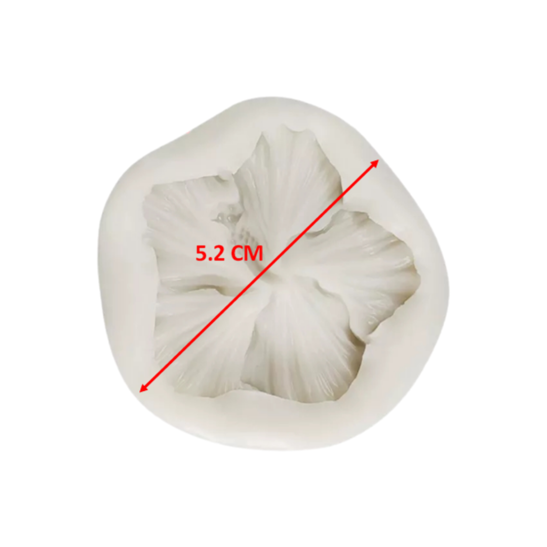 Molde de Silicona Flor de Hibisco