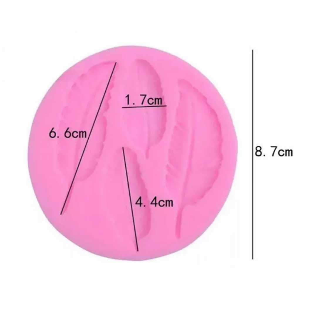 Molde de Silicona Plumas