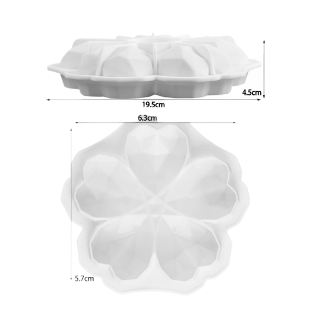 Molde de Silicona Flor Geométrica