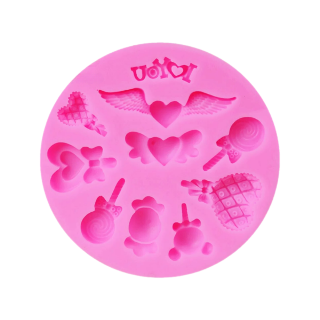 Molde de Silicona Mini Figuras de Amor