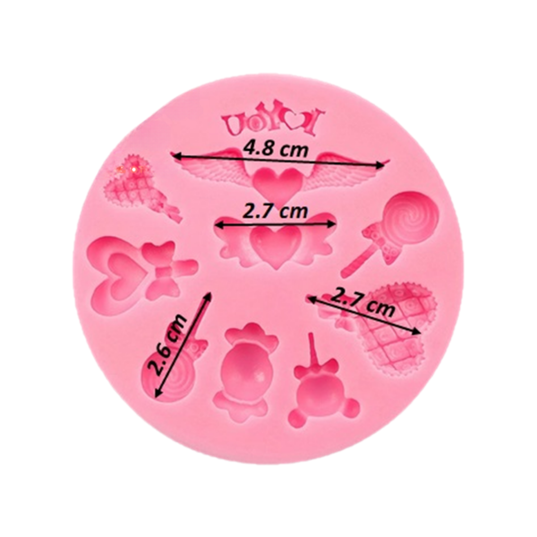 Molde de Silicona Mini Figuras de Amor
