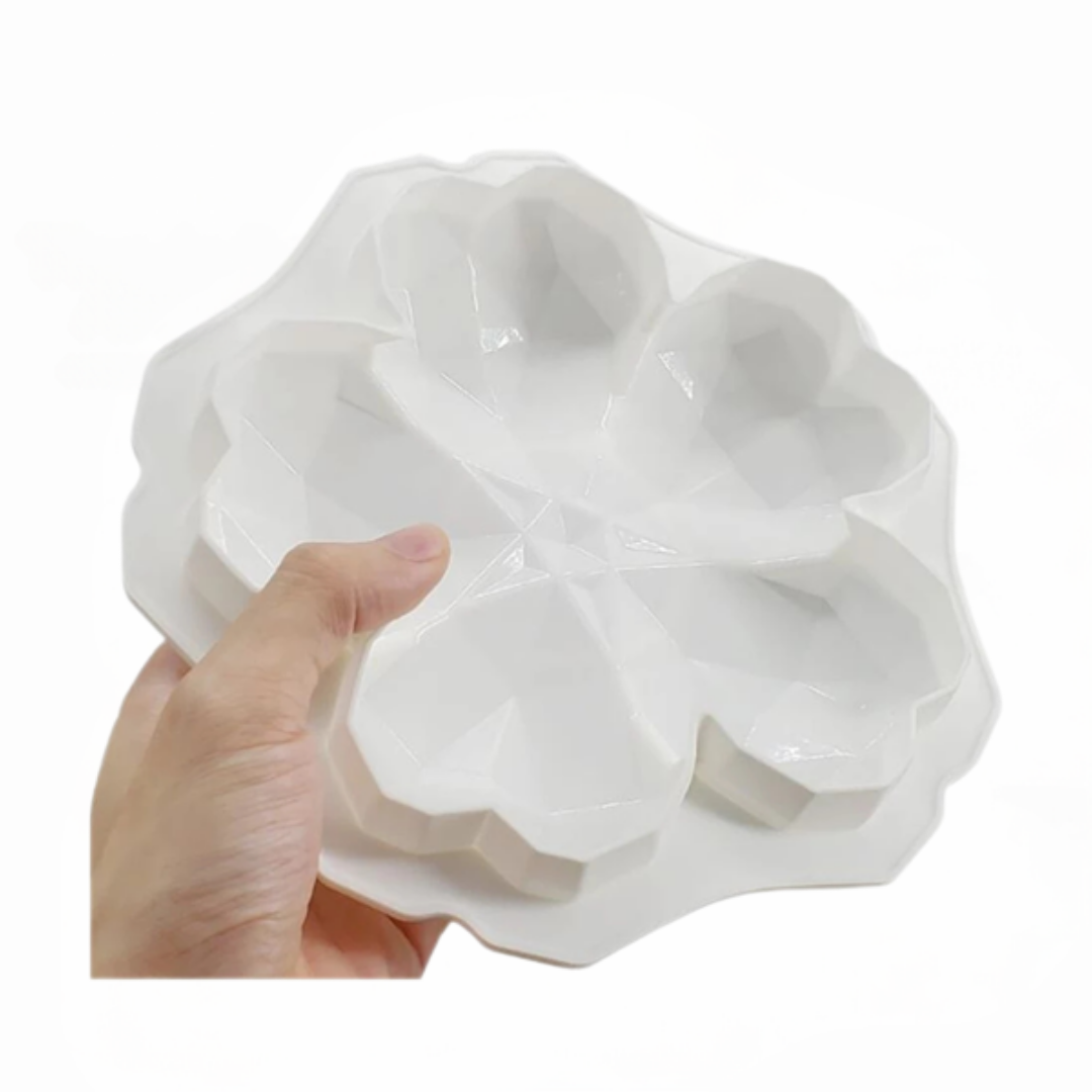 Molde de Silicona Flor Geométrica