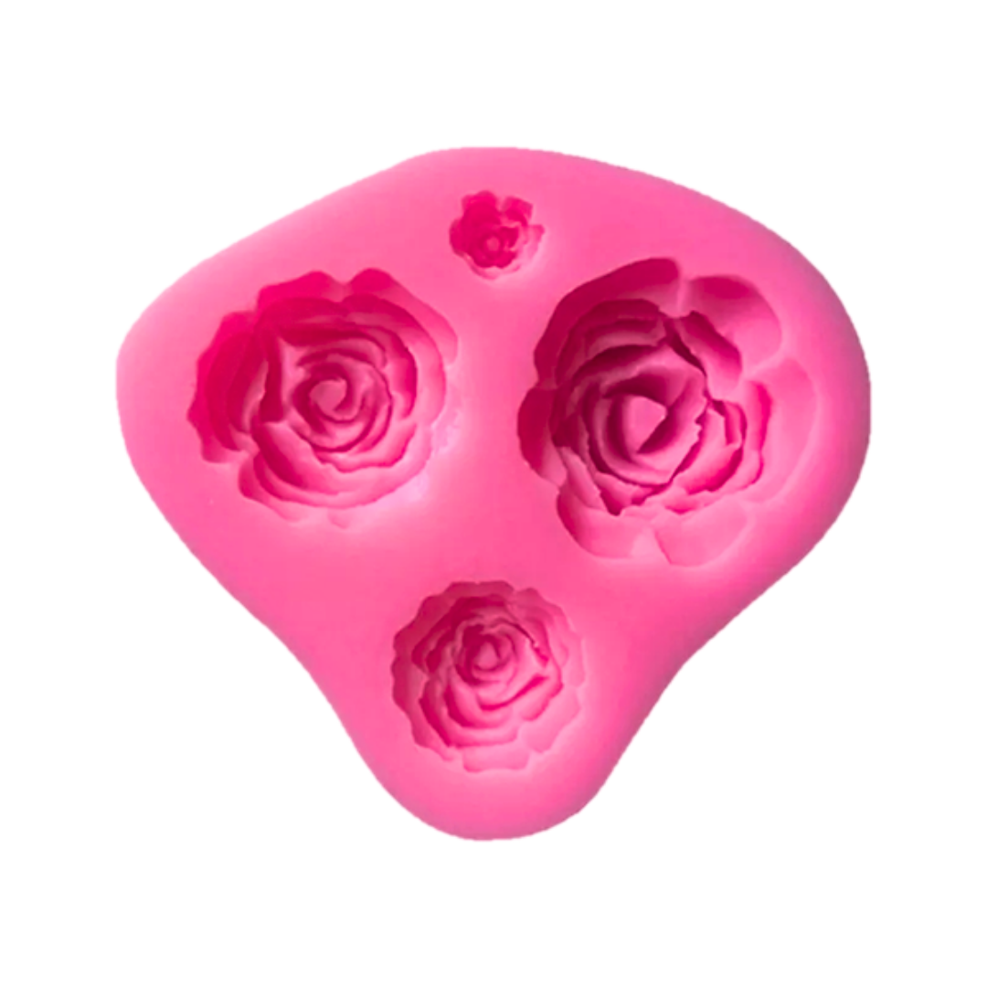 Molde de Silicona para Flores en 3D Tamaños Variados
