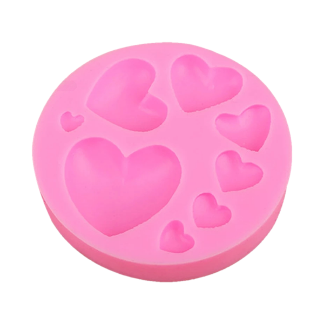 Molde de Silicona Corazones