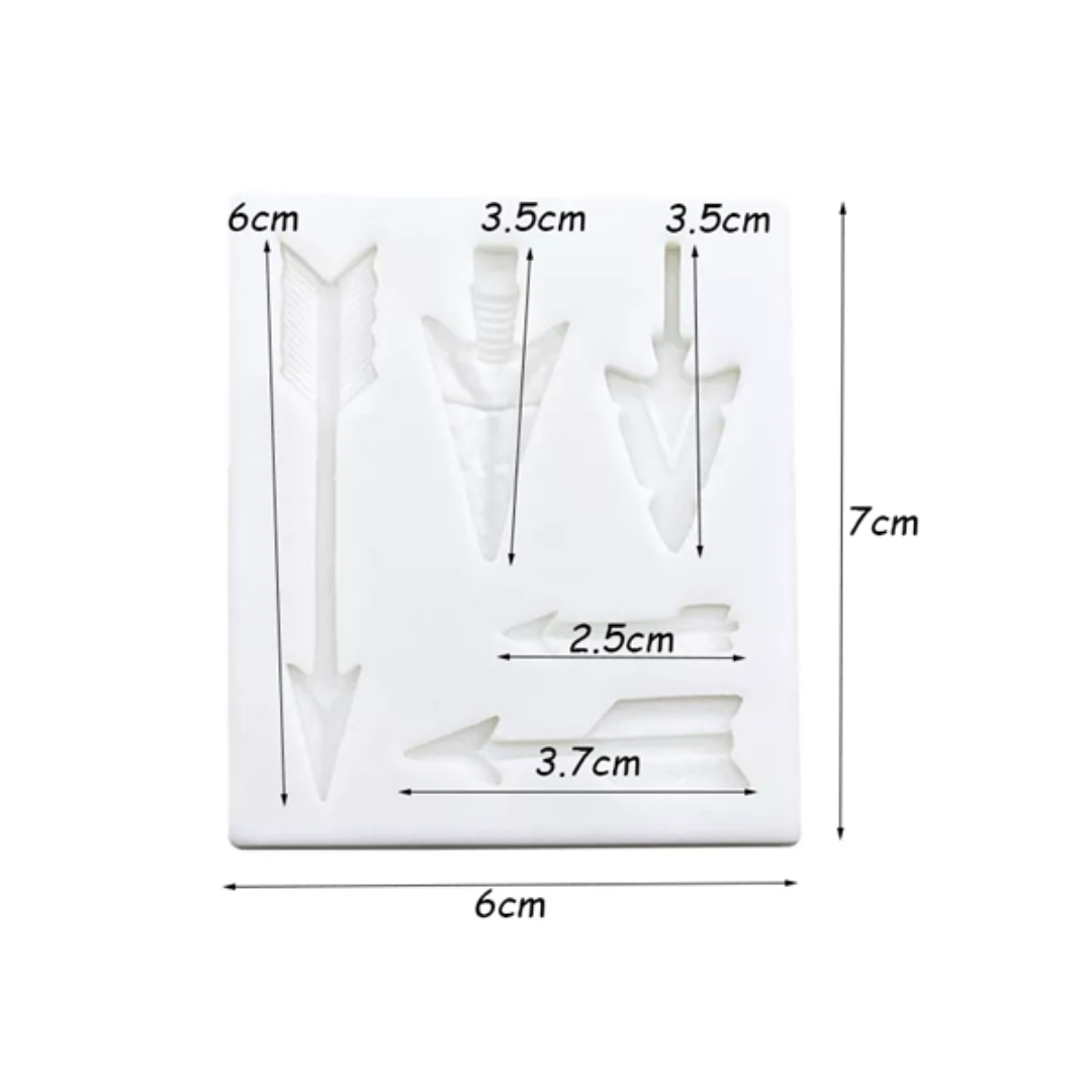 Molde de Silicona Flechas Decorativas