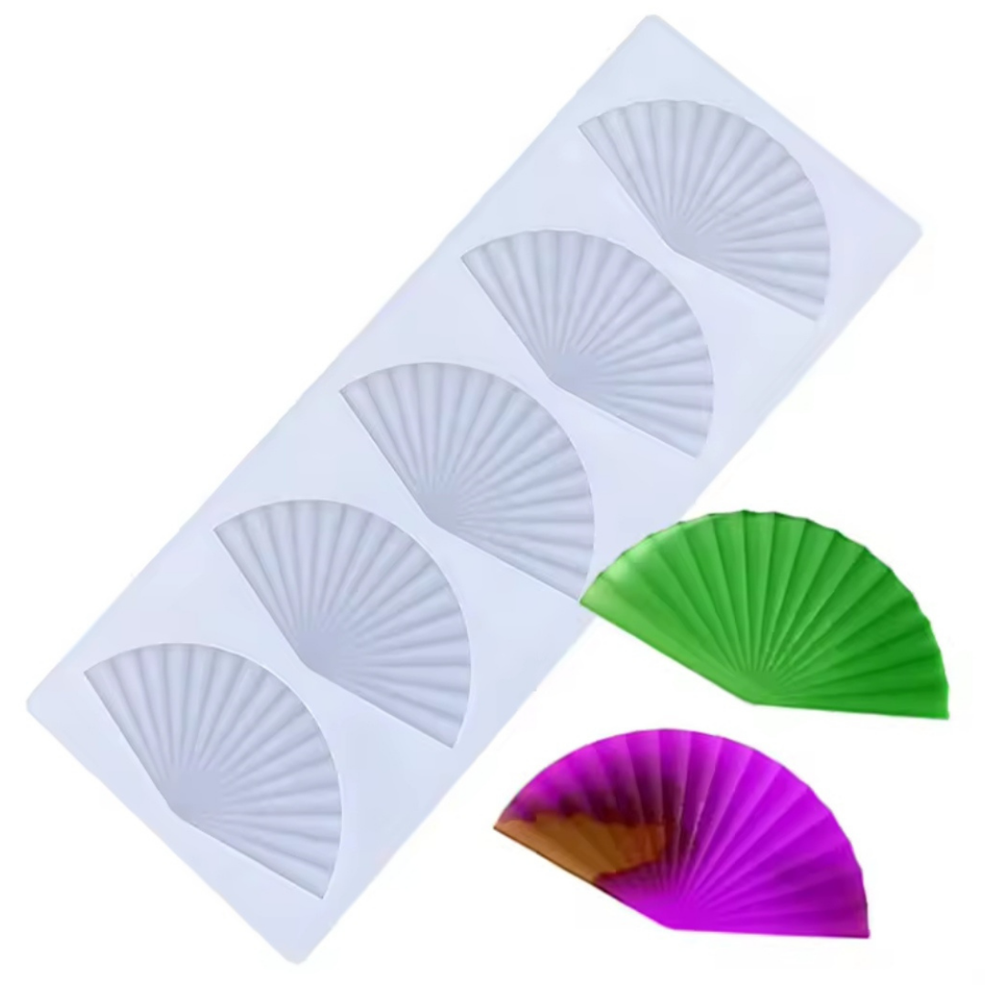 Molde de Silicona Abanicos Texturizados