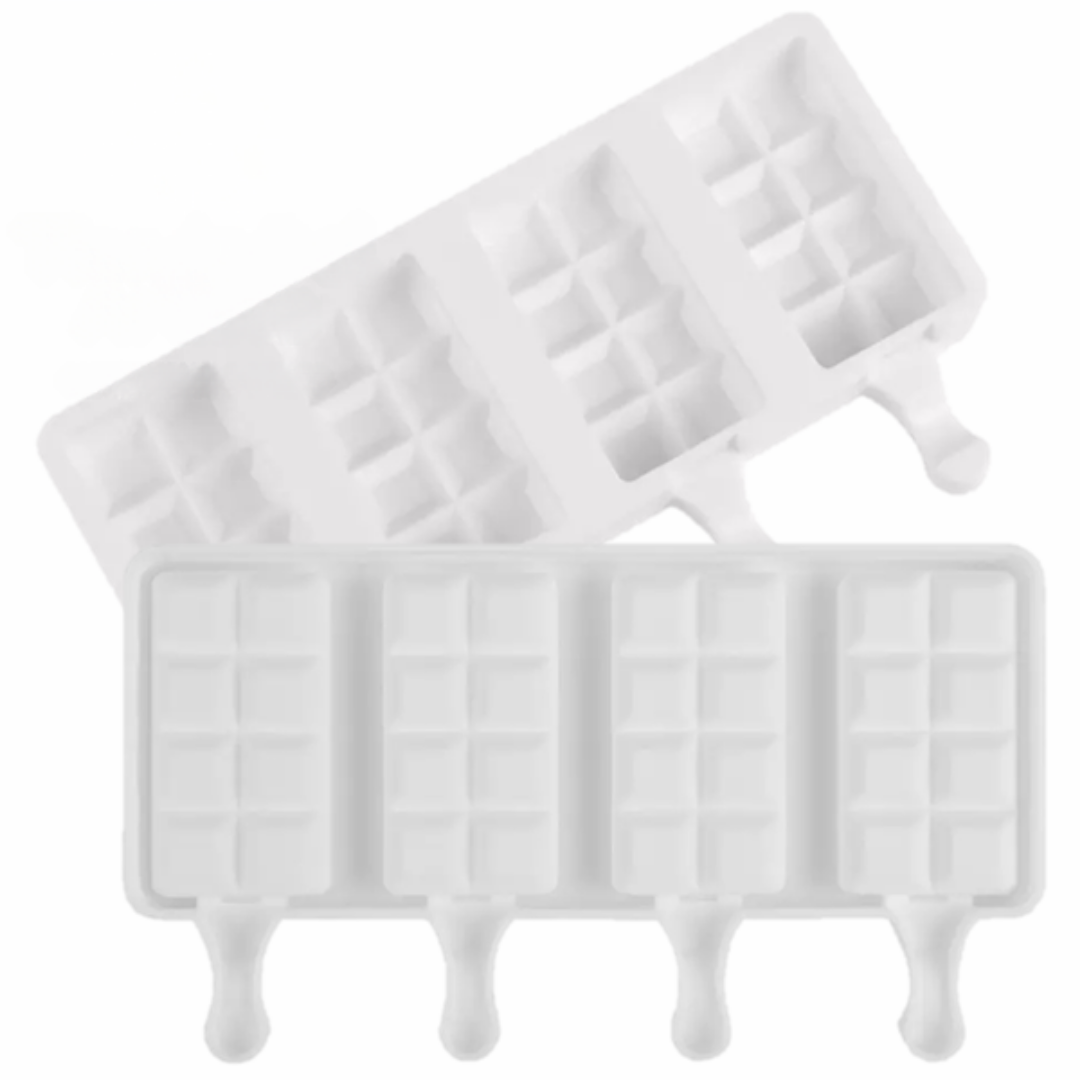 Molde de Silicona para Paletas Tipo Barra de Chocolate