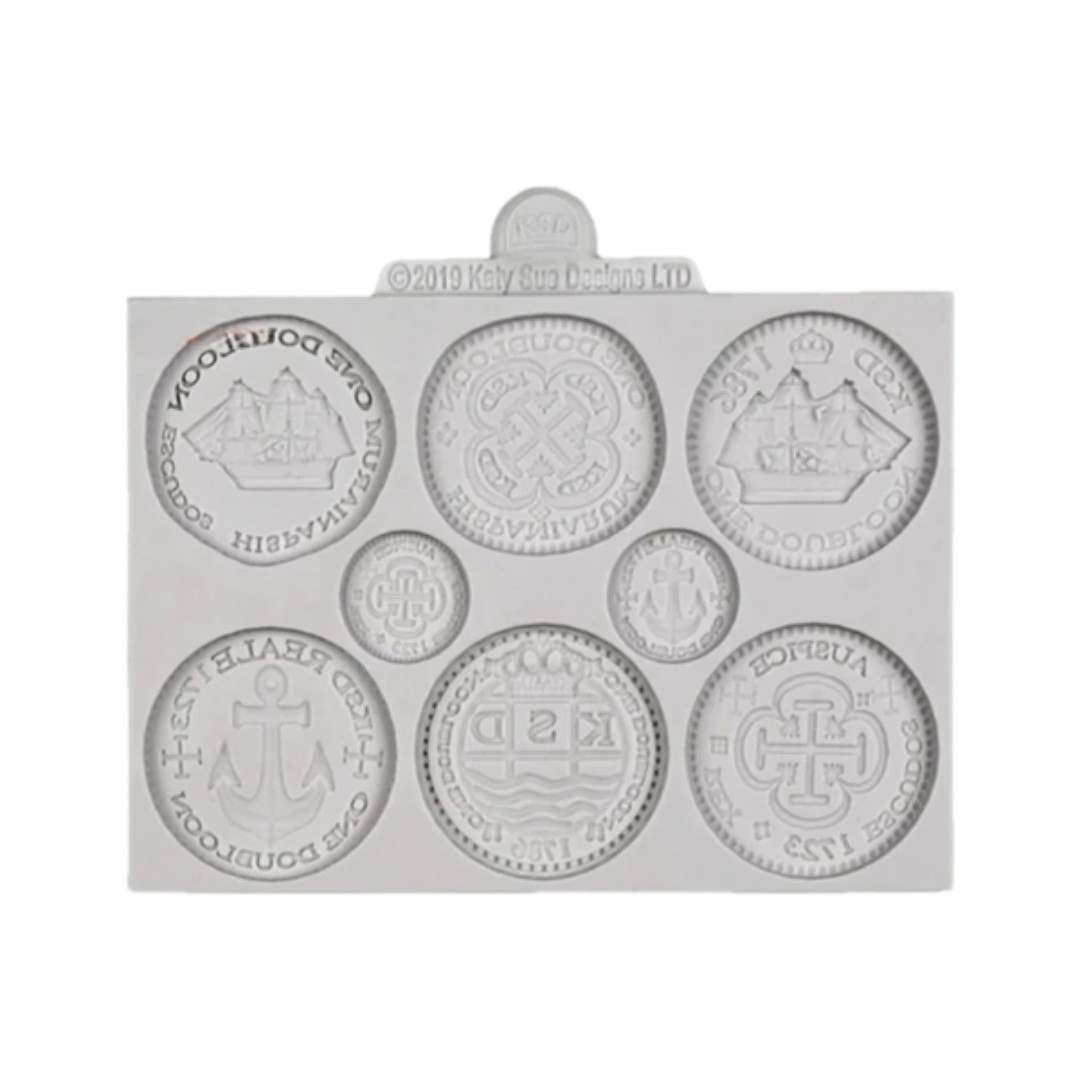 Molde de Silicona Monedas de Tesoro Pirata