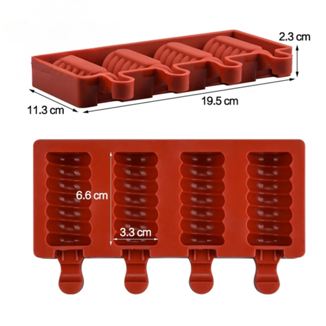Molde de Silicona para Paletas en Espiral