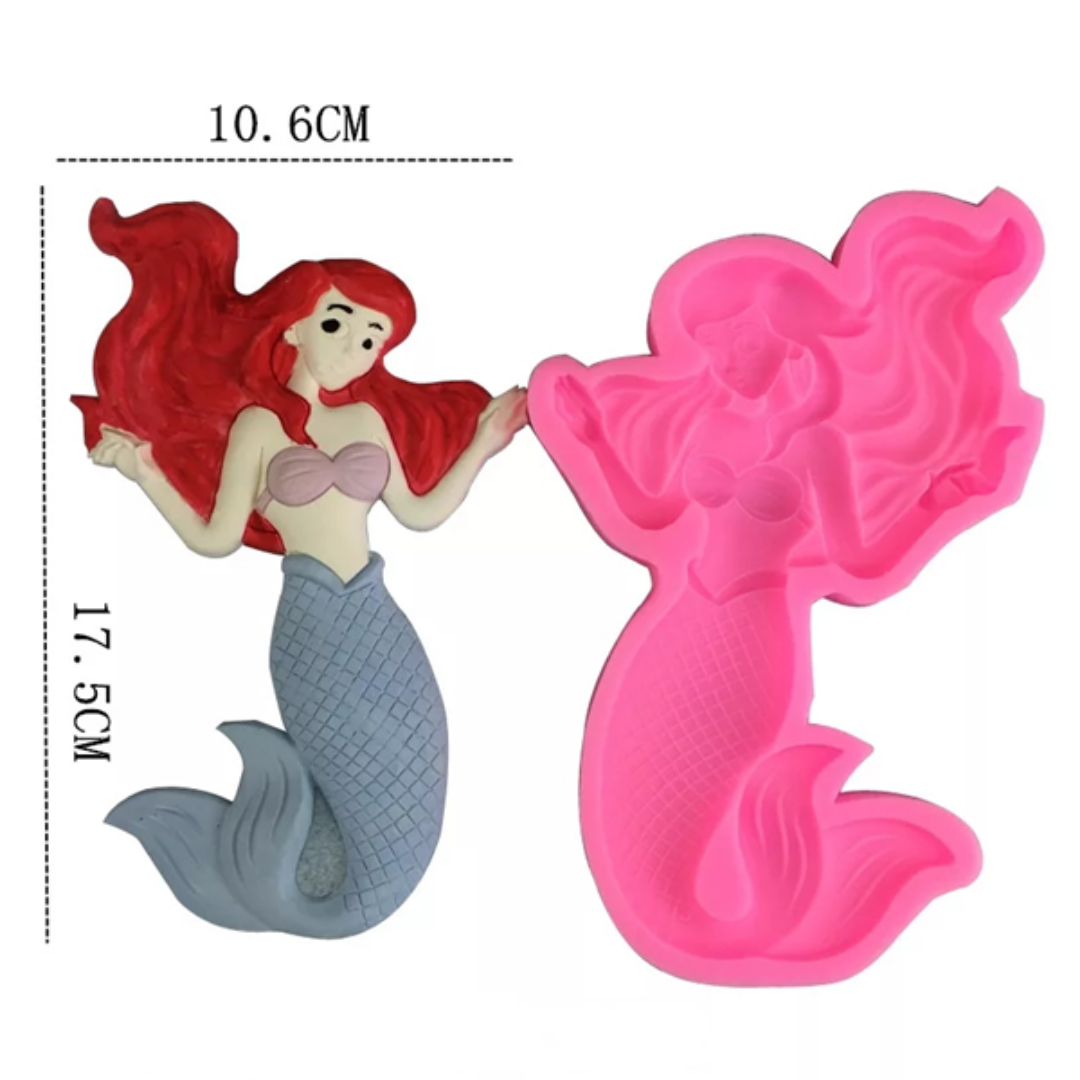 Molde de Silicona Sirena Fantástica