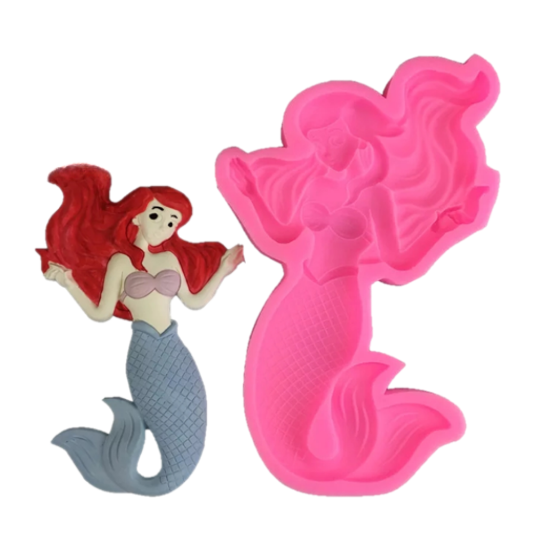 Molde de Silicona Sirena Fantástica