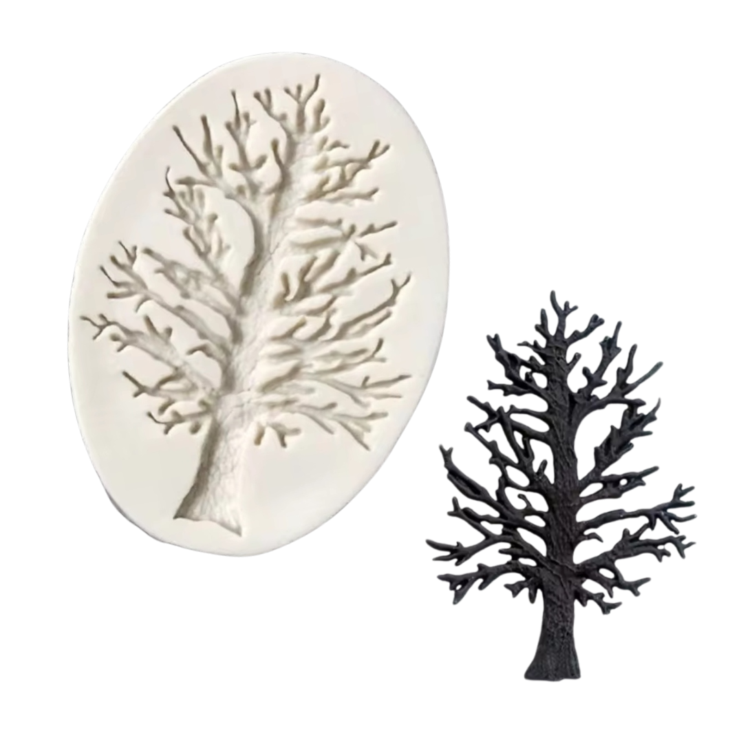 Molde de Silicona Árbol Invernal