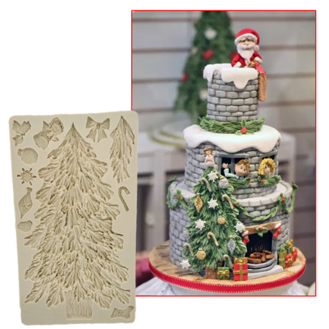 Molde de Silicona Árbol de Navidad Grande