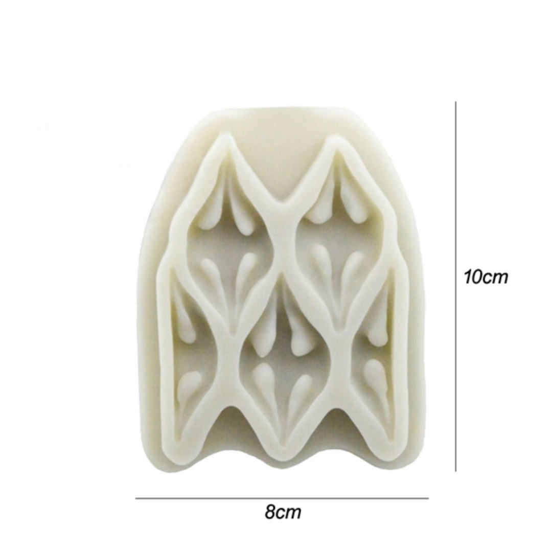 Molde de Silicona Textura Acolchada Elegante