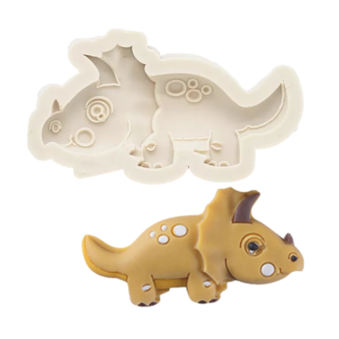 Molde de Silicona Triceratops