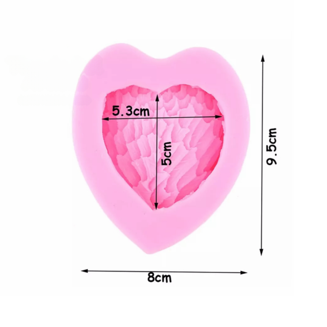 Molde de Silicona Corazón con Alas