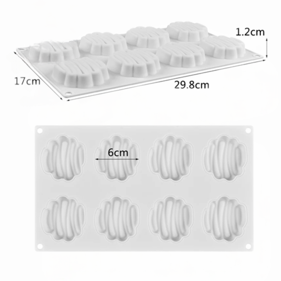 Molde de Silicona para Tartaletas Diseño Ondulado