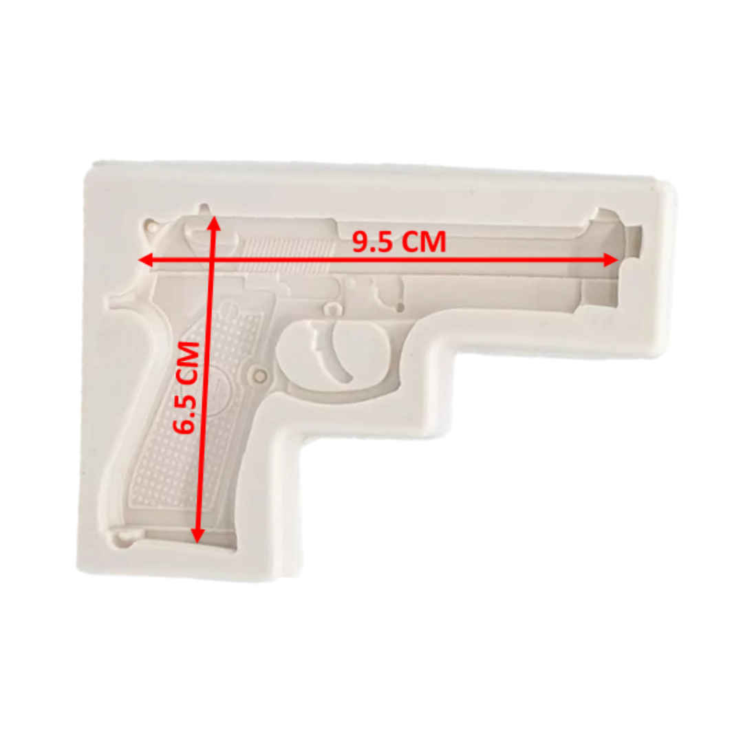 Molde de Silicona Pistola Tipo Beretta