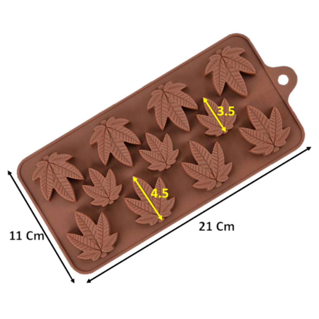 Molde de Silicona con Diseño de Hoja