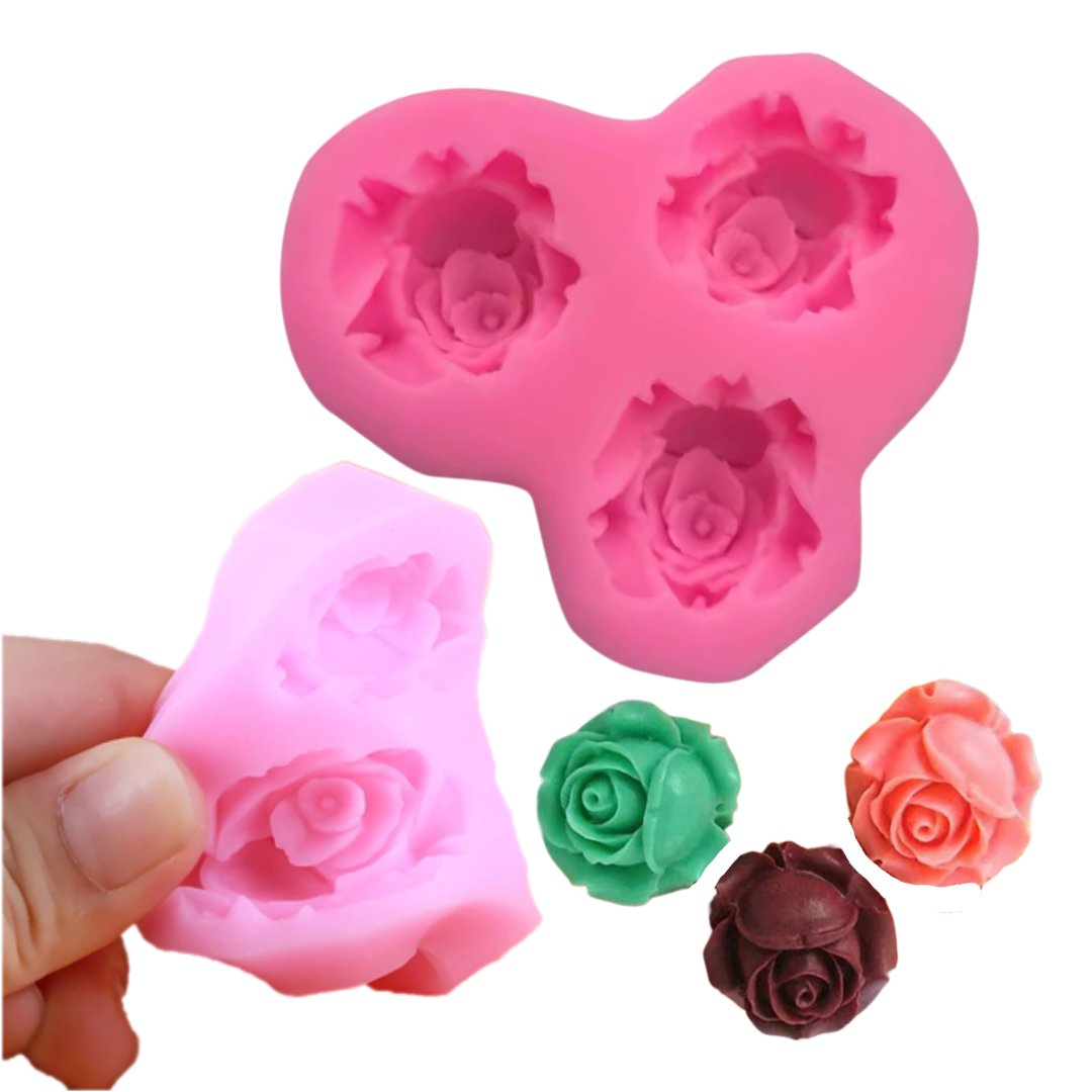 Molde de Silicona Rosas Mini