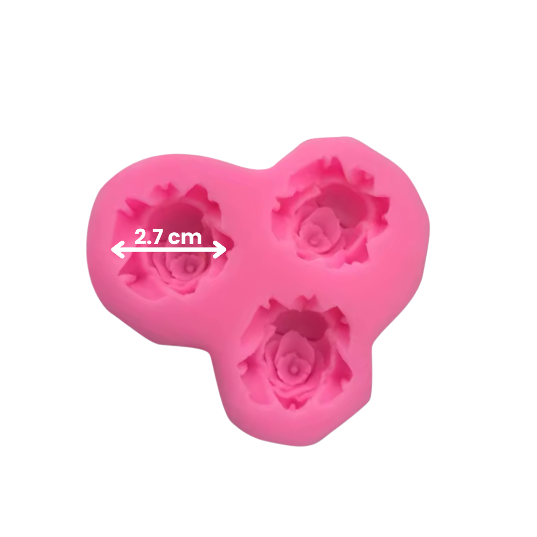 Molde de Silicona Rosas Mini