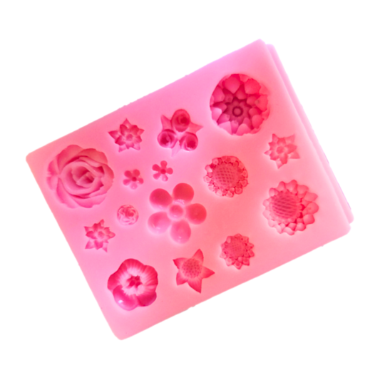 Molde de Silicona Flores