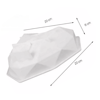 Molde de Silicona Corazón Geométrico
