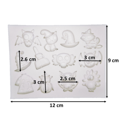 Molde de Silicona Figuras Halloween